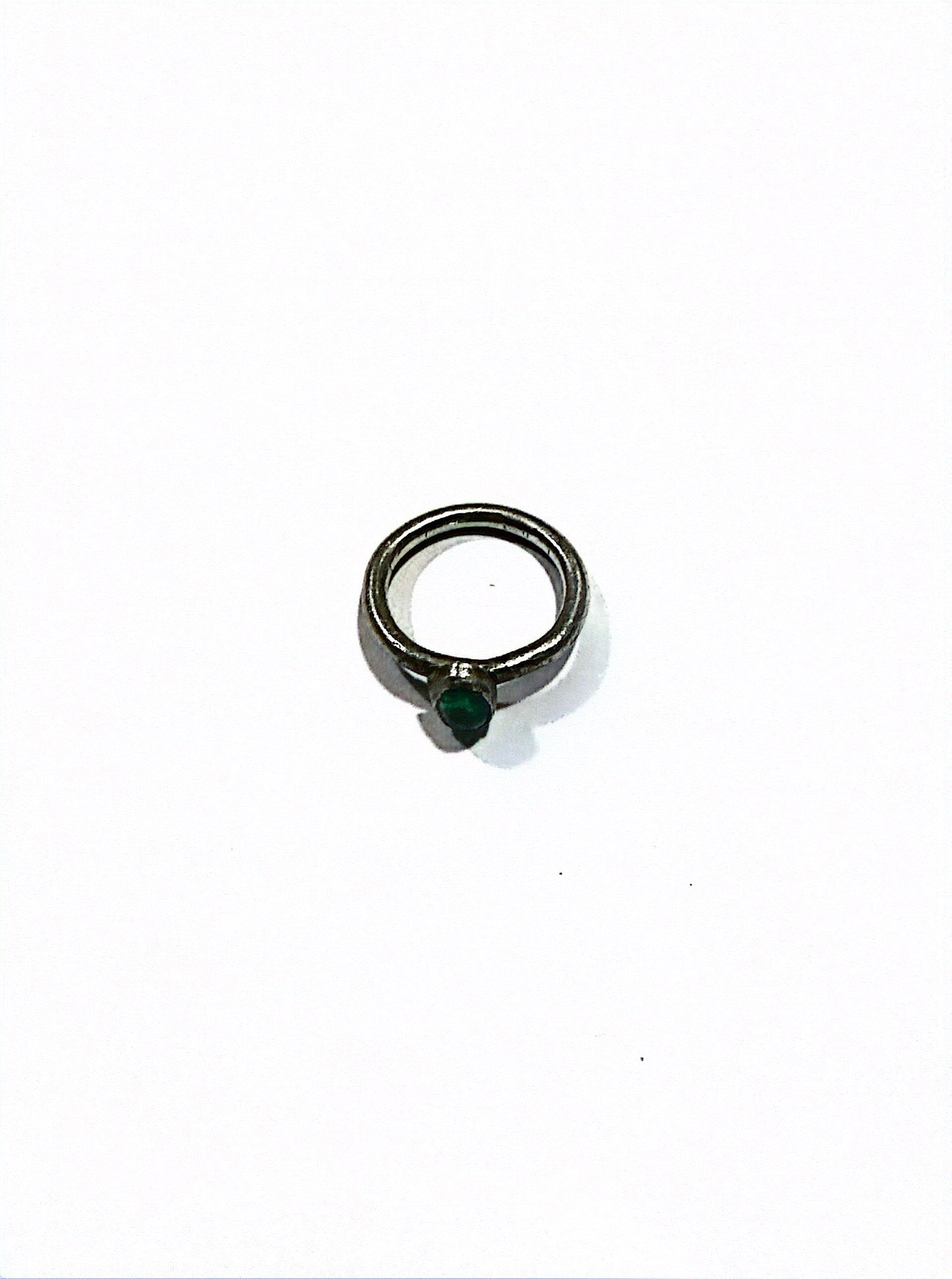 Emerald Droplet Ring