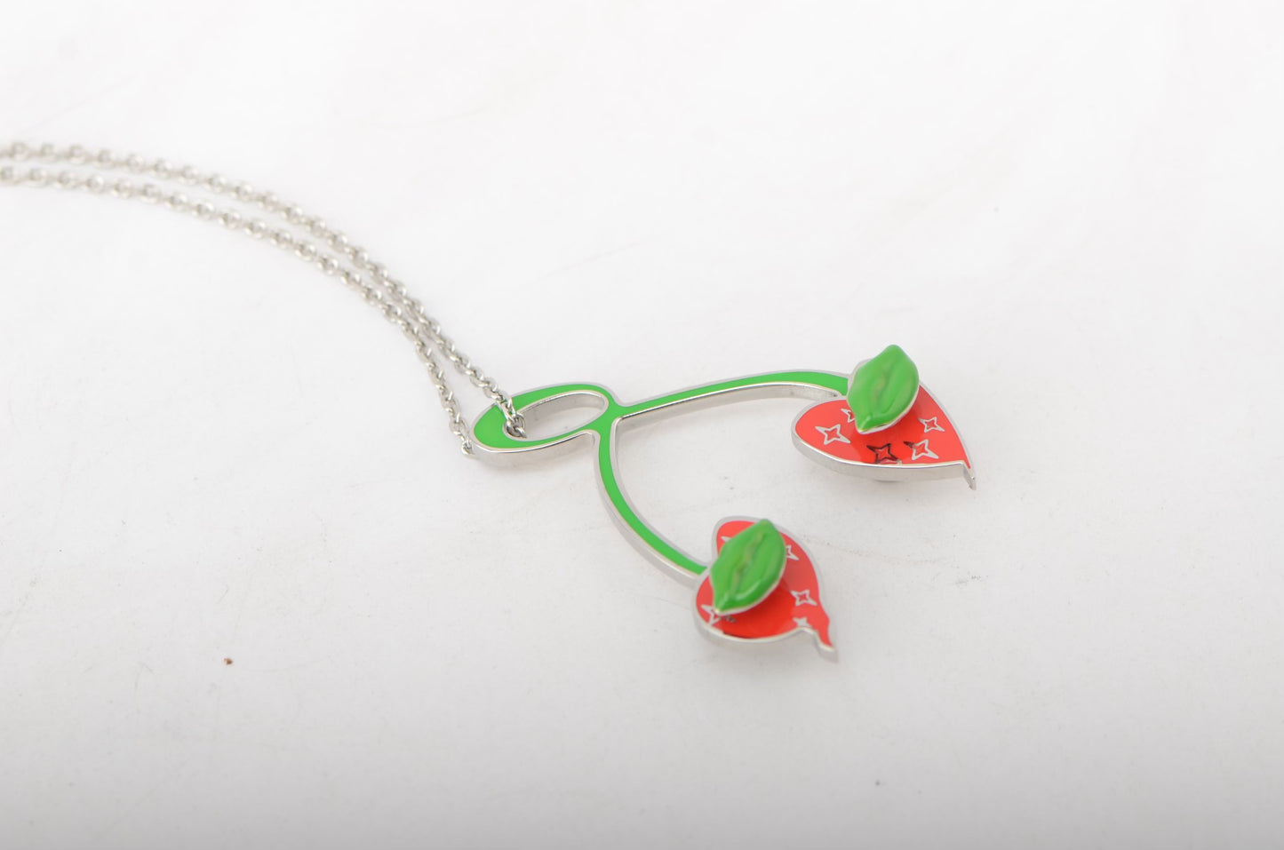 Cherry Kiss Earring + Pendant Combo